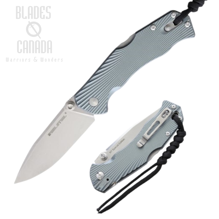 Real Steel H7 Folding Knife, Special Edition, 14C28N, Aluminum Grey, 7794